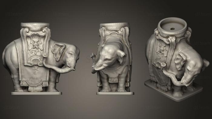 3D model Elephant Tea Light Holder (STL)