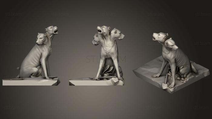 Статуэтки животных Free 3D Printing Bernini Cerberus3