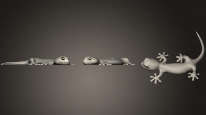 Статуэтки животных Gecko Deskpal (Простая печать)