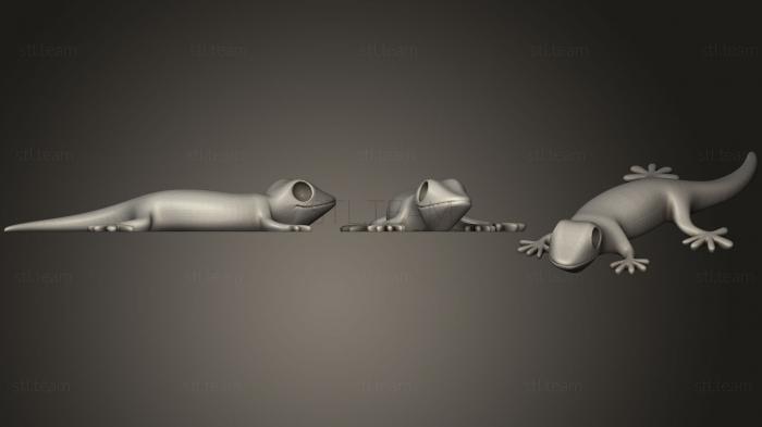 3D модель Геккон с нестандартными глазами (STL)