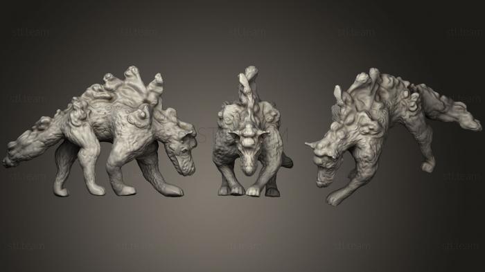 3D model Ghost Dog Billowing Back Lowered2 (STL)