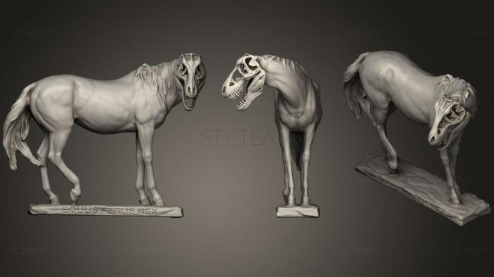 Статуэтки животных Лошадь Тираннозавр Рекс (Equus Ferus Rex)
