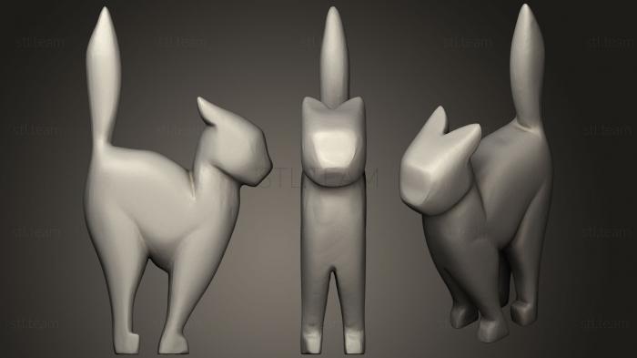 3D model Jean Gordons Carving Standing Cat (STL)