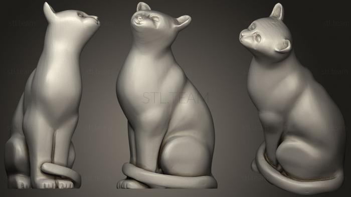 3D модель Джин Гордонс Вырезает Сидящую Кошку (STL)