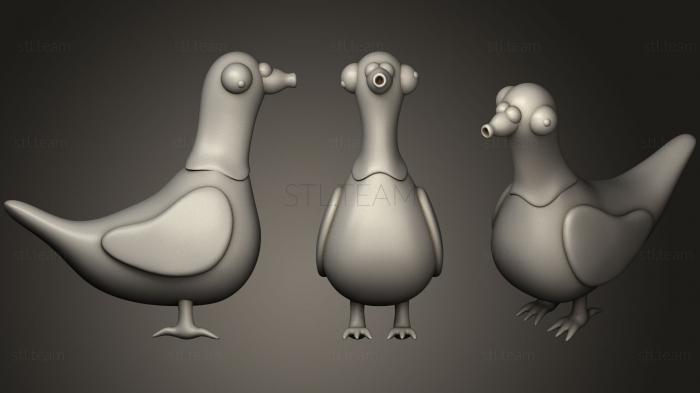 Статуэтки животных Kruuu!!  Dumb Pigeon Concept