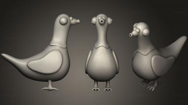 3D model Kruuu!!  Dumb Pigeon Concept (STL)