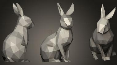 3D model Low Poly Easter Bunny (STL)