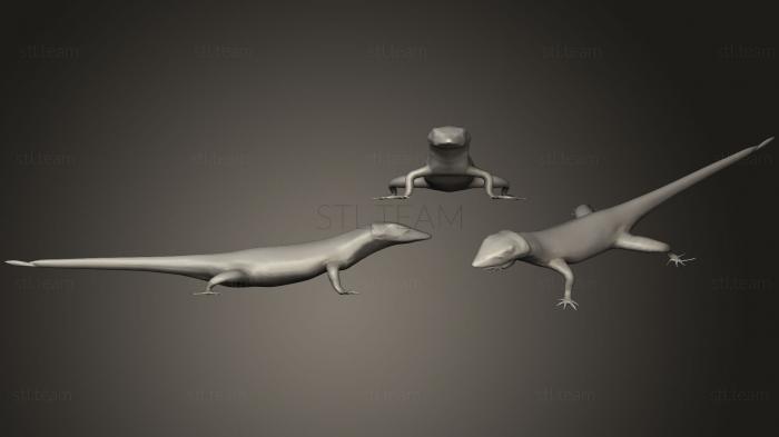3D модель Мексиканская ящерица-аллигатор (STL)
