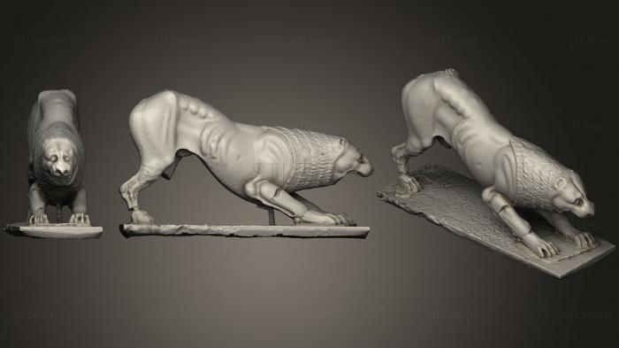 3D model Nereid monument lion (STL)