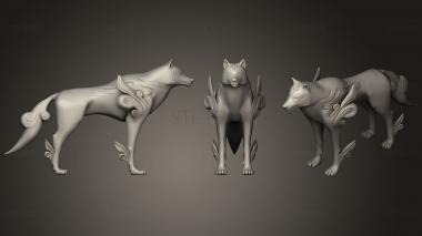 3D model Okami Amaterasu  Thicker Tail For Printing (STL)