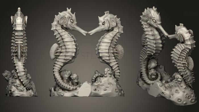 3D model One Piece Seahorse Wedding Topper (STL)
