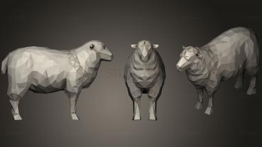 3D model Polygonal Black Sheep Parametric (STL)