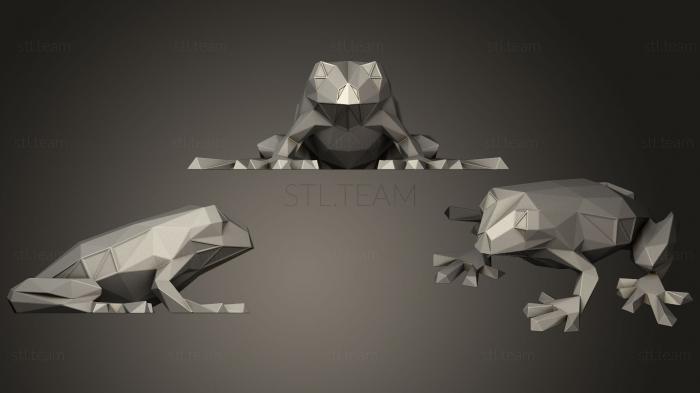 3D модель Параметрическая Многоугольная лягушка (STL)