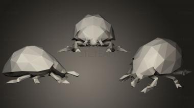 3D model Polygonal ladybird Parametric (STL)