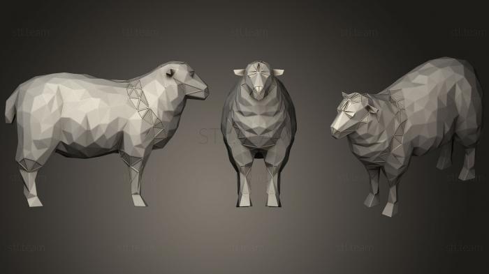 3D model Polygonal Sheep Parametric (STL)