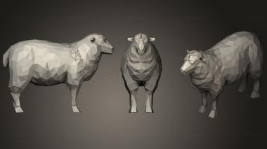 3D модель Параметрическая Многоугольная овца (STL)