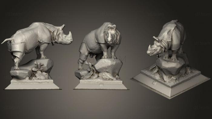 3D model rhinoceros in Paris 2 (STL)