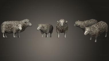 3D model shepherd and sheep.3 (STL)