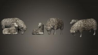 3D модель Пастух и овцы.4 (STL)