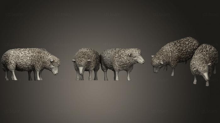 3D модель Пастух и овцы.5 (STL)
