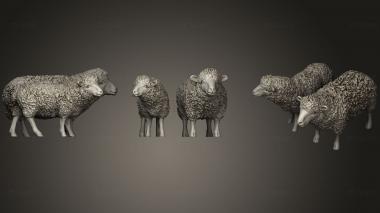 3D model shepherd and sheep.6 (STL)