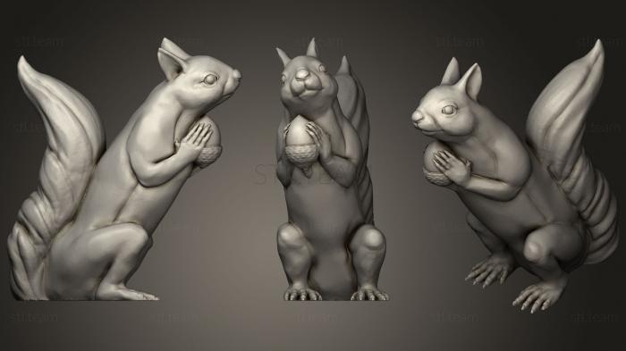 3D model Squizzle! A Supports Free Squirrel Sculpt (STL)