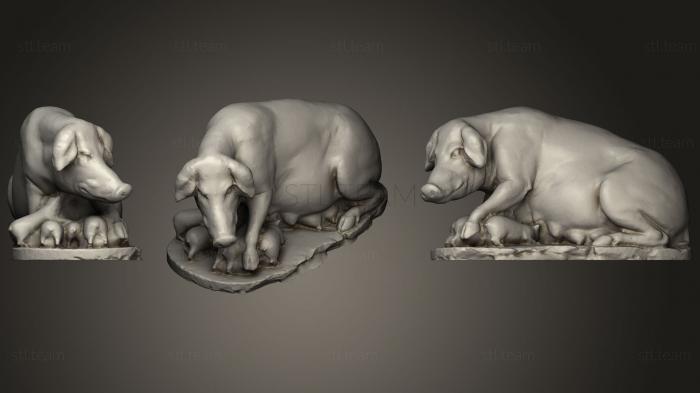 3D модель Лаврентийская свинья (римская статуя) (STL)
