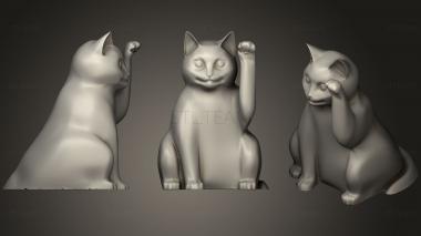 3D model Waving Lucky Cat   Maneki Neko (STL)