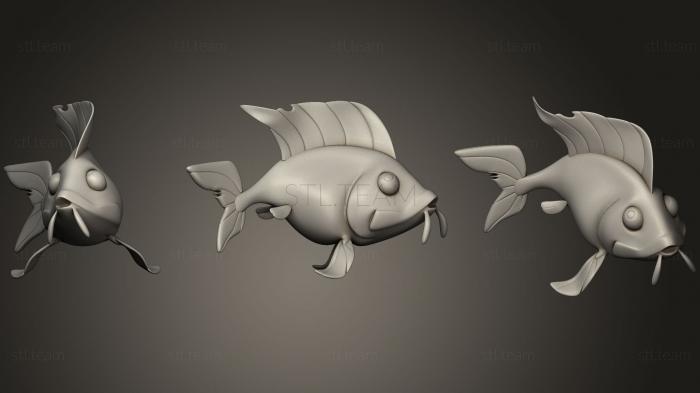 3D model Zodiac Pisces 3D Pinup Series 5 (STL)