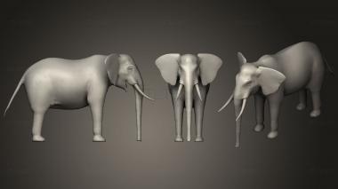 3D model African Bush Elephant (STL)