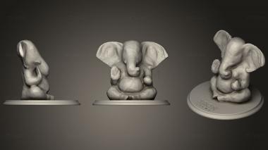 3D model Bronze elephant sculpture (STL)