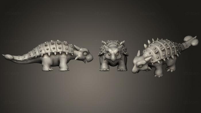 3D модель Мультфильм Ankylosaurus Magniventris (STL)