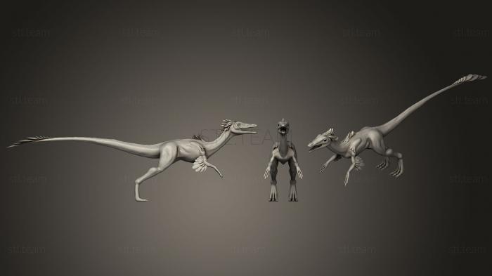 Статуэтки животных Compsognathus Longipes157
