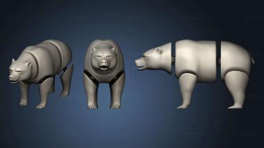 3D model Articulated bear in place (STL)
