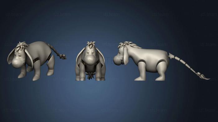 3D model Articulated eeyore winnie the pooh (STL)