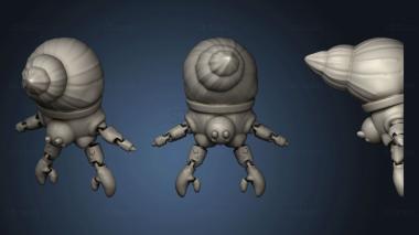 3D model Articulated Hermit Crab (STL)