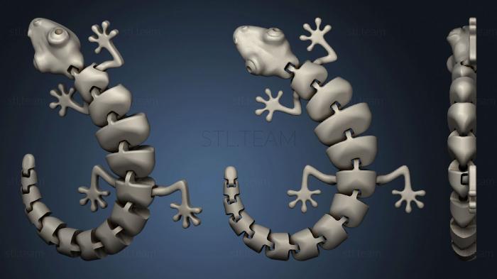 3D model Articulated Lizard 5 2 Curl (STL)