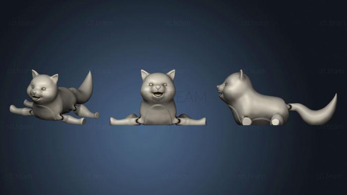 3D model Articulated puppy in place (STL)