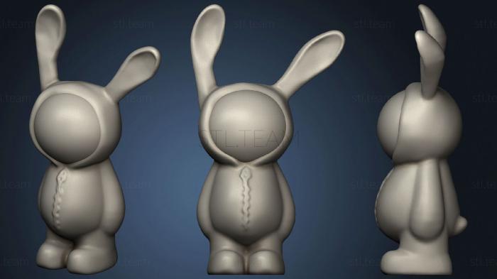 3D model Astronaut Rabbit Lapin Astronaute (STL)