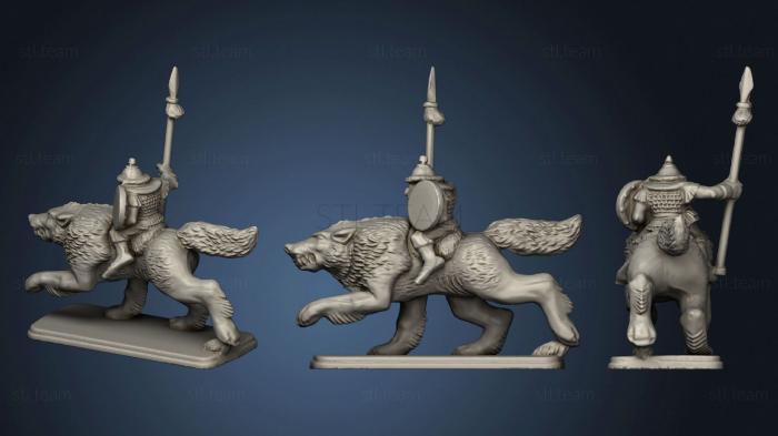 3D model Battle Masters Goblin Wolf Riders Chaos Army (STL)