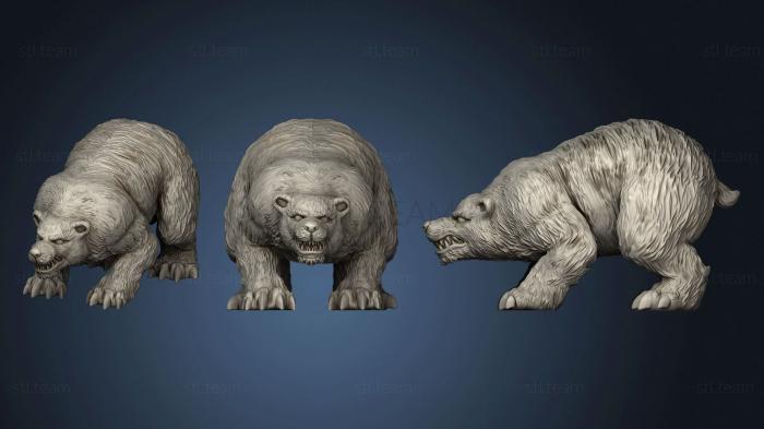 3D модель Медведь Агрессивный (STL)