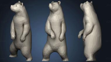 3D model Bear Lowpoly (STL)