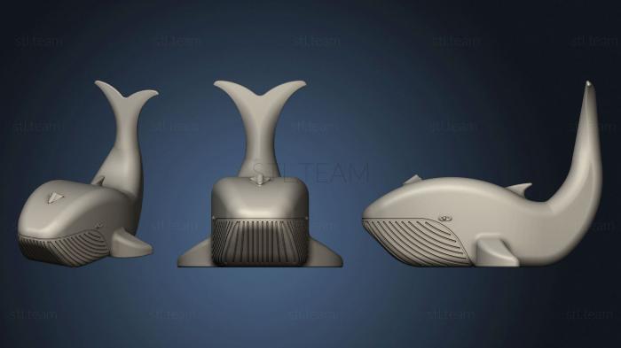 3D model Blue Whale Mama & Baby (STL)