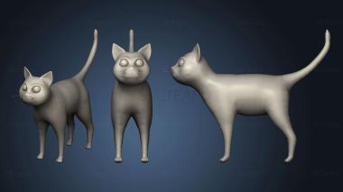 3D model Cartoon Cat Orange (STL)