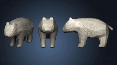3D model Carved bear (STL)