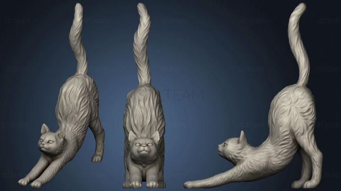 Статуэтки животных Cat stretching