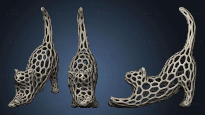 3D model Catstretch voronoi (STL)