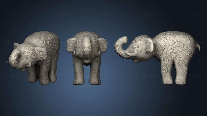 Статуэтки животных Clay elephant