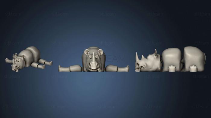 3D модель Гибкий носорог (STL)