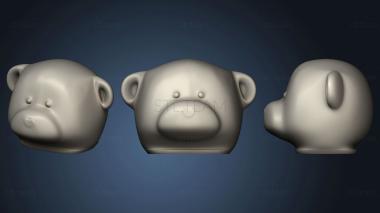 3D model Cooking Bear Head Hollow (STL)